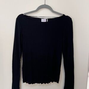 Urban Outfitters Black Long Sleeve Top